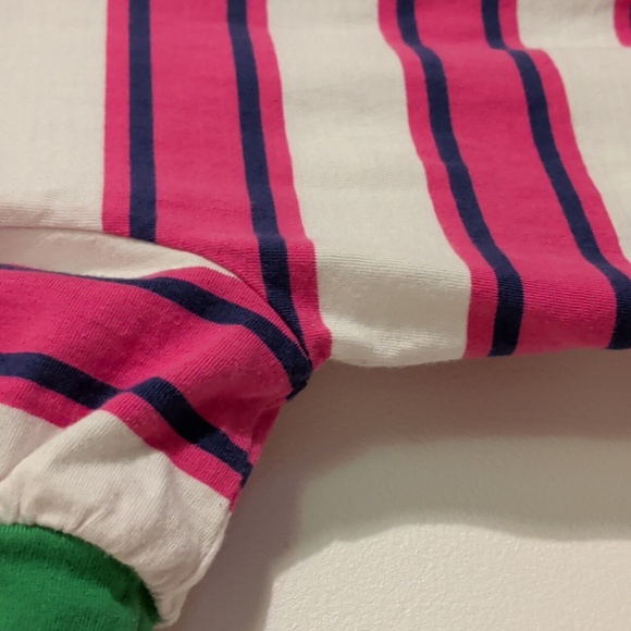 ANTHROPOLOGIE PILCRO pink and green striped t shirt - size small - Picture 5 of 9